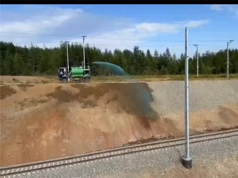 恒睿纖維噴播機施工現場 恒睿纖維噴播機施工現場